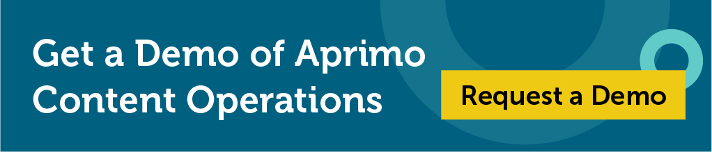 Get a Demo of Aprimo Content Operations CTA